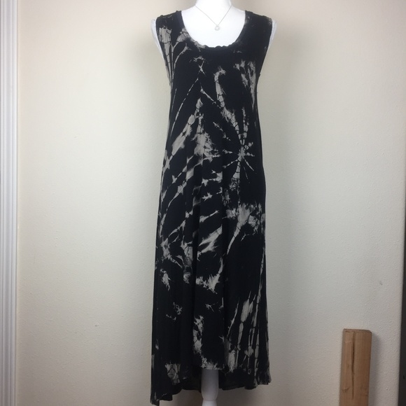 Lagenlook Mexican Blues Flowy Beachy Dress - Picture 1 of 8